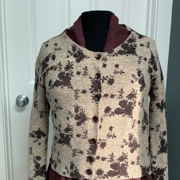 Sleeping On Snow Wool Alpaca Blend Cardigan Women’s Small - Picture 2 of 13